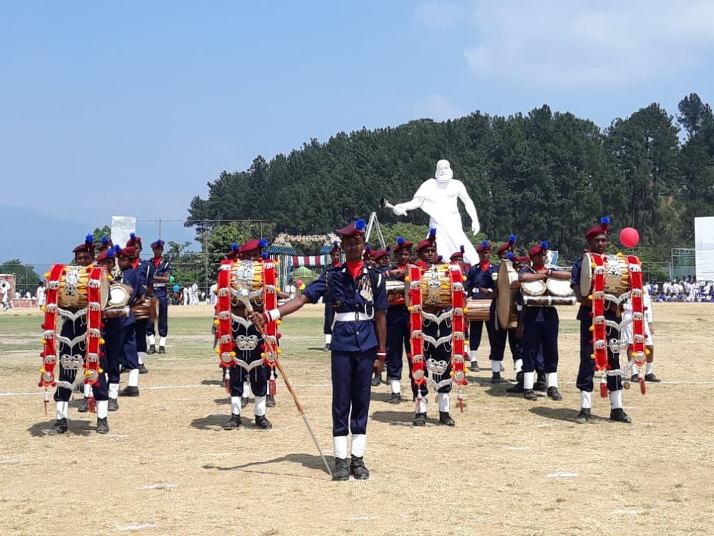 Eastern Band on parade ground