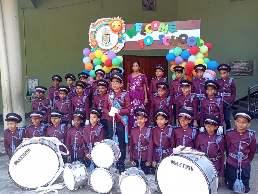 Junior band with drums